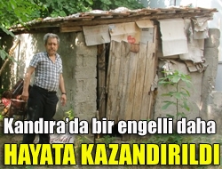 Kandırada bir engelli daha hayata kazandırıldı