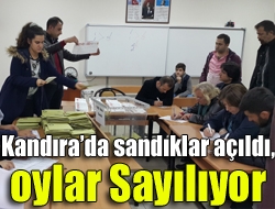 Kandırada sandıklar açıldı, oylar sayılıyor