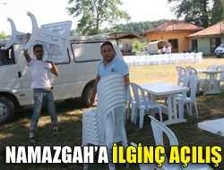 Namazgaha ilginç açılış