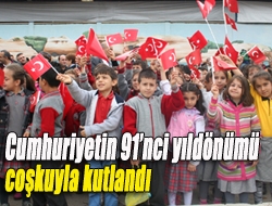 Cumhuriyetin 91nci yıldönümü coşkuyla kutlandı