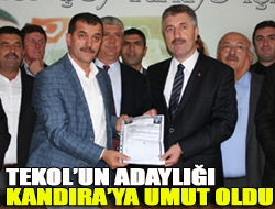 Tekolun adaylığı Kandıraya umut oldu