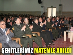 Şehitlerimiz matemle anıldı