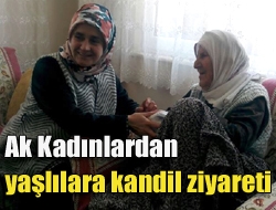 Ak Kadınlardan yaşlılara kandil ziyareti