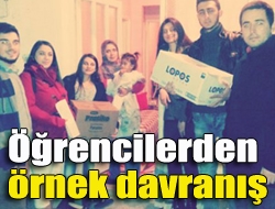 Öğrencilerden örnek davranış