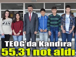 TEOGda Kandıra 55,31 not aldı