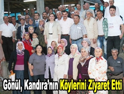 Gönül, Kandıranın köylerini ziyaret etti