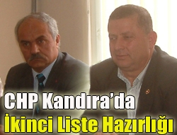 CHP Kandırada ikinci liste hazırlığı