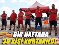 Bir haftada 38 kişi kurtarıldı