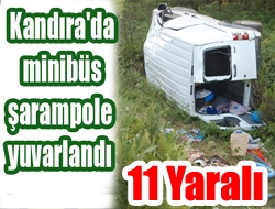 Kandıra Yolunda Minibüs Kanala Uçtu: 11 kişi Yaralandı.