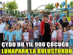 ÇYDD bu yıl 900 çocuğu Lunaparkla buluşturdu