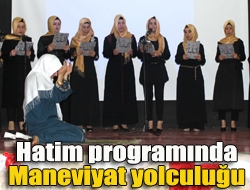 Hatim programında maneviyat yolculuğu