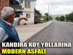 Kandıra köy yollarına modern asfalt