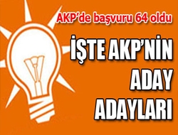 İşte Akpnin Aday Adayları