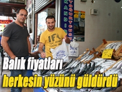 Balık fiyatları herkesin yüzünü güldürdü