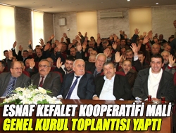 Esnaf Kefalet Kooperatifi mali genel kurul toplantısı yaptı