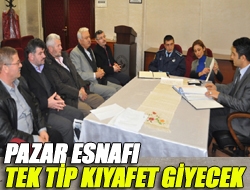 Pazar esnafı tek tip kıyafet giyecek