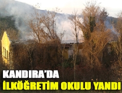 Kandırada ilköğretim okulu yandı