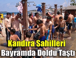 Kandıra sahilleri bayramda doldu taştı