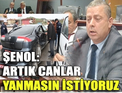 Şenol: Artık canlar yanmasın istiyoruz