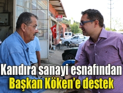 Kandıra sanayi esnafından Başkan Kökene destek