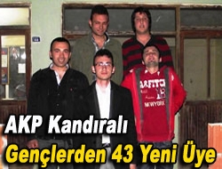 AKP Kandıralı Gençlerden 43 Yeni Üye