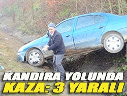 Kandıra yolunda kaza: 3 yaralı