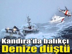 Kandıra'da balıkçı denize düştü