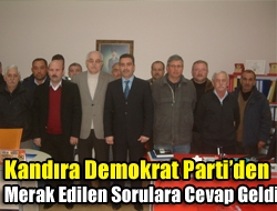 Kandıra Demokrat Partiden merak edilen sorulara cevap geldi.