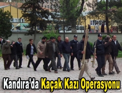 Kandıra’da kaçak kazı operasyonu