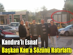 Kandıralı Esnaf Başkan Kana Sözünü Hatırlattı.