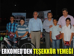 ERKOMEDden teşekkür yemeği