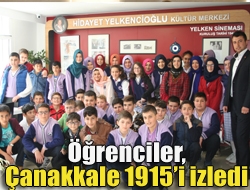 Öğrenciler, Çanakkale 1915i izledi