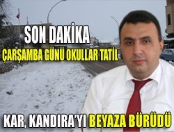 Kar, Kandırayı beyaza bürüdü