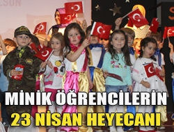 Minik öğrencilerin 23 Nisan heyecanı