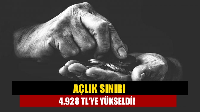 Açlık sınırı 4.928 TLye yükseldi!