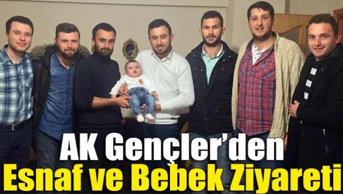 AK Gençler’den esnaf ve bebek ziyareti