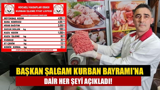 Başkan Şalgam Kurban Bayramına dair her şeyi açıkladı!