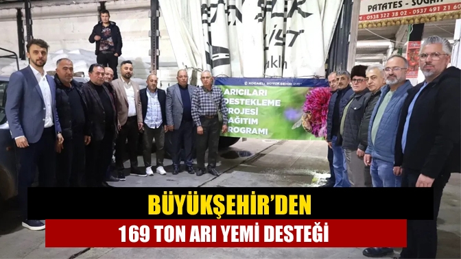 Büyükşehir’den 169 ton arı yemi desteği