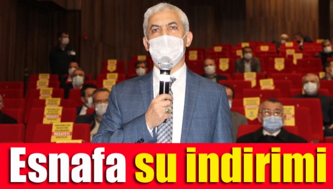 Esnafa su indirimi