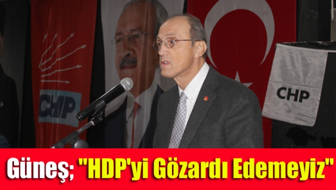 Güneş; "HDP'yi gözardı edemeyiz"