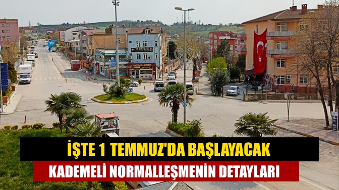 İşte 1 Temmuzda başlayacak kademeli normalleşmenin detayları