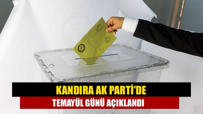 Kandıra Ak Partide Temayül Günü Açıklandı