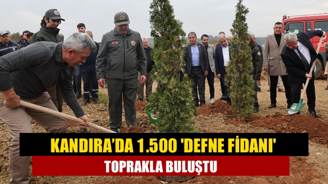 Kandıra’da 1.500 Defne Fidanı toprakla buluştu