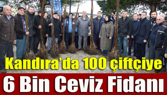 Kandıra’da 100 çiftçiye 6 bin ceviz fidanı