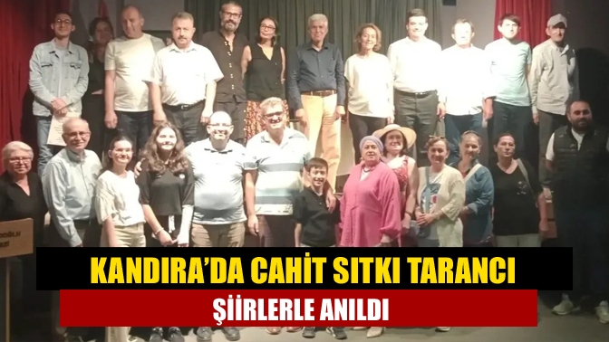 Kandıra’da Cahit Sıtkı Tarancı şiirlerle anıldı