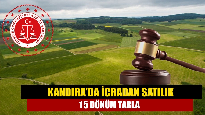 Kandıra’da icradan satılık 15 dönüm tarla