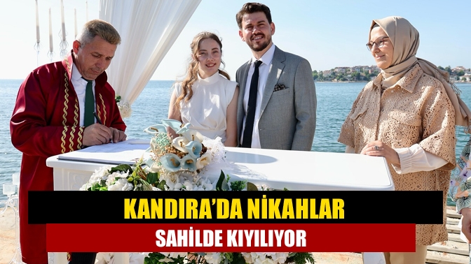 Kandıra’da nikahlar sahilde kıyılıyor