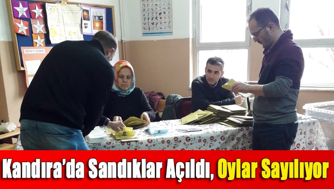 Kandıra’da sandıklar açıldı, oylar sayılıyor