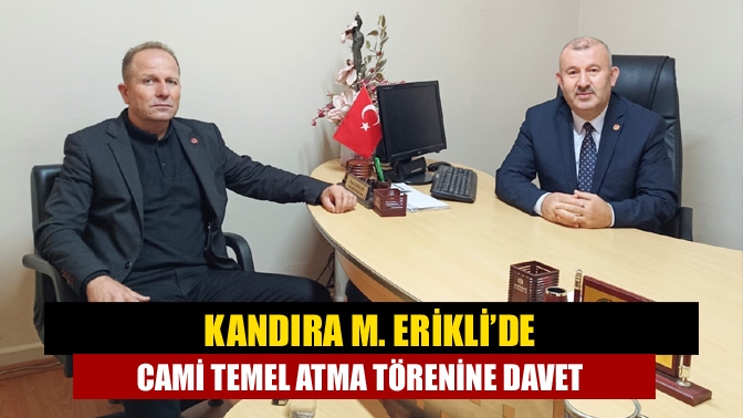 Kandıra M. Erikli’de cami temel atma törenine davet