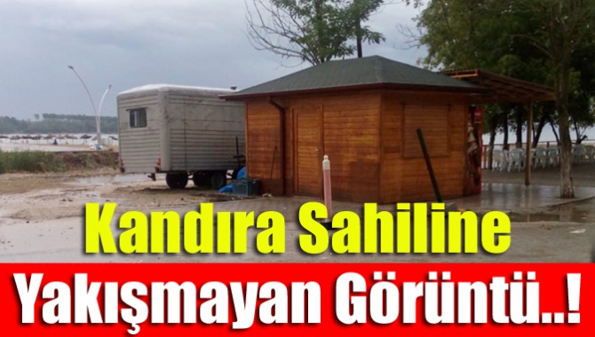 Kandıra sahiline yakışmayan görüntü..!